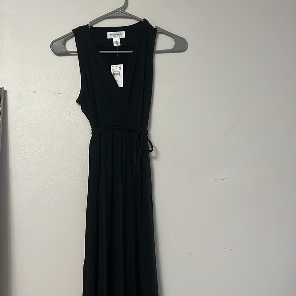 Motherhood Maternity maxi dress black